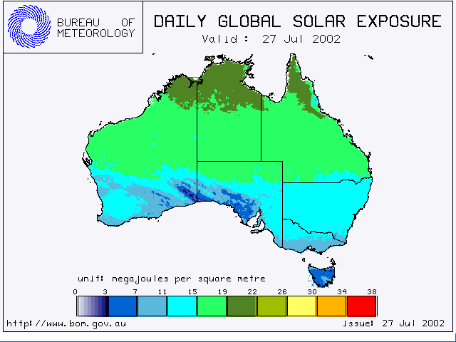 Solar Radiation Map